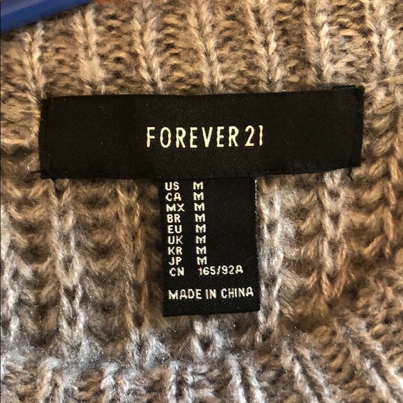 Grey Forever 21 Sweater - Picture 2 of 4